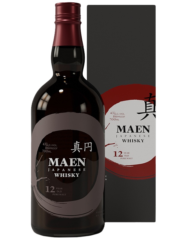 Віскі Maen Pure Malt 12 років в коробці 43%