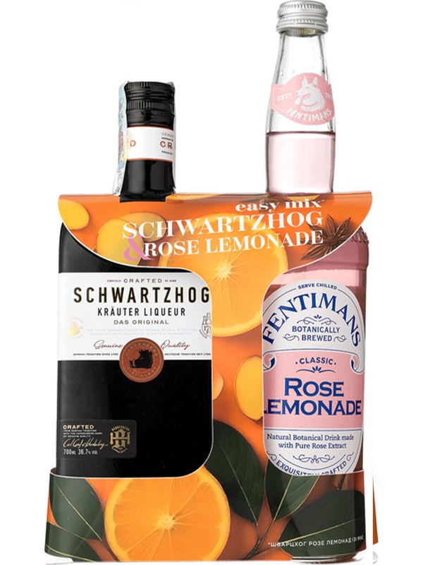 Лікер Schwartzhog Krauter + Лимонад Fentimans Rose 36.7%