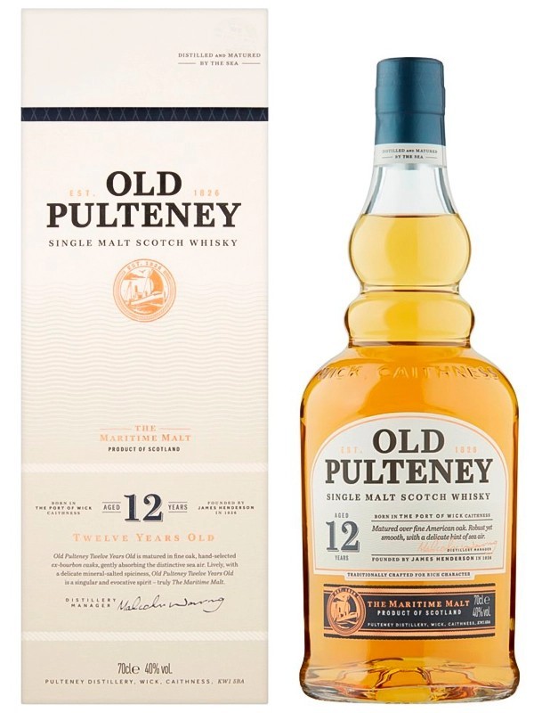 Віскі Old Pulteney 12 років в тубусі 40%