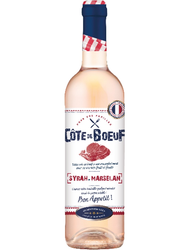 Вино Cote de Boeuf Syrah-Marselan Rose Gourmet Pere & Fils