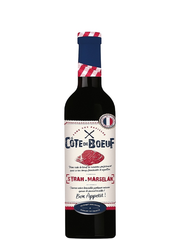 Вино Cote de Boeuf Syrah — Marselan Gourmet Pere & Fils червоне сухе 13.5%
