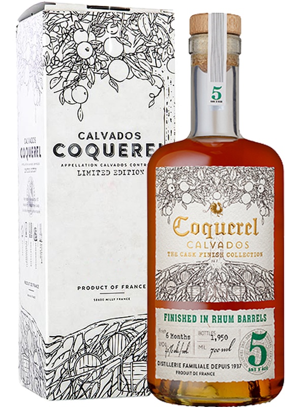 Кальвадос Coquerel Rhum Finish 5 років 41%