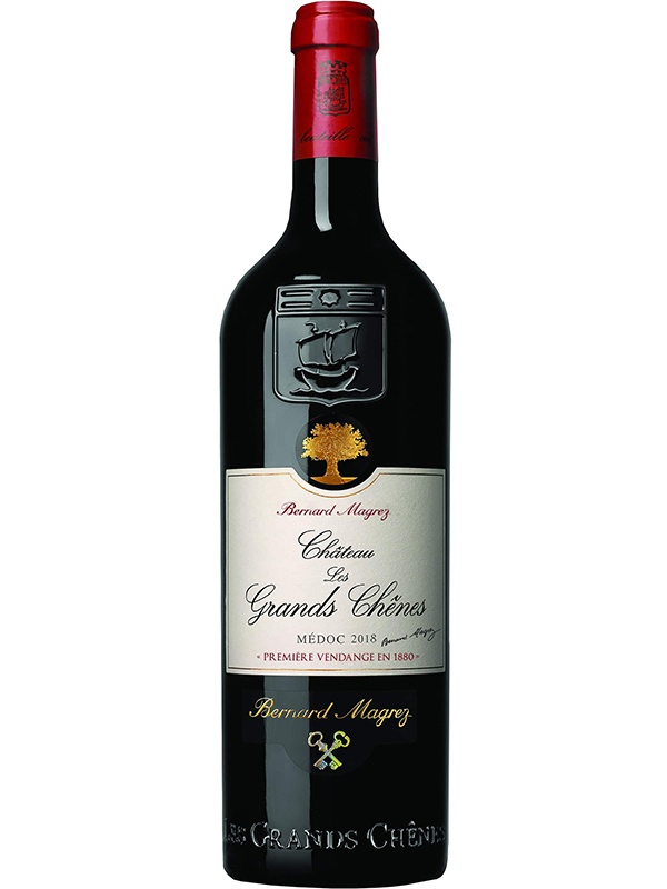 Вино Chateau Les Grands Chenes Medoc Bernard Magrez 2018 рік