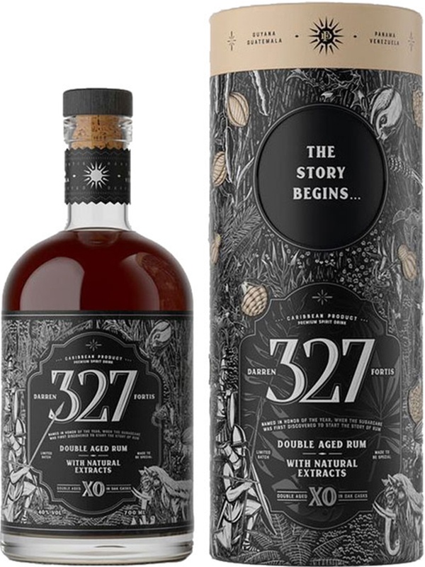 Ром Rum 327 XO в тубусі 40%
