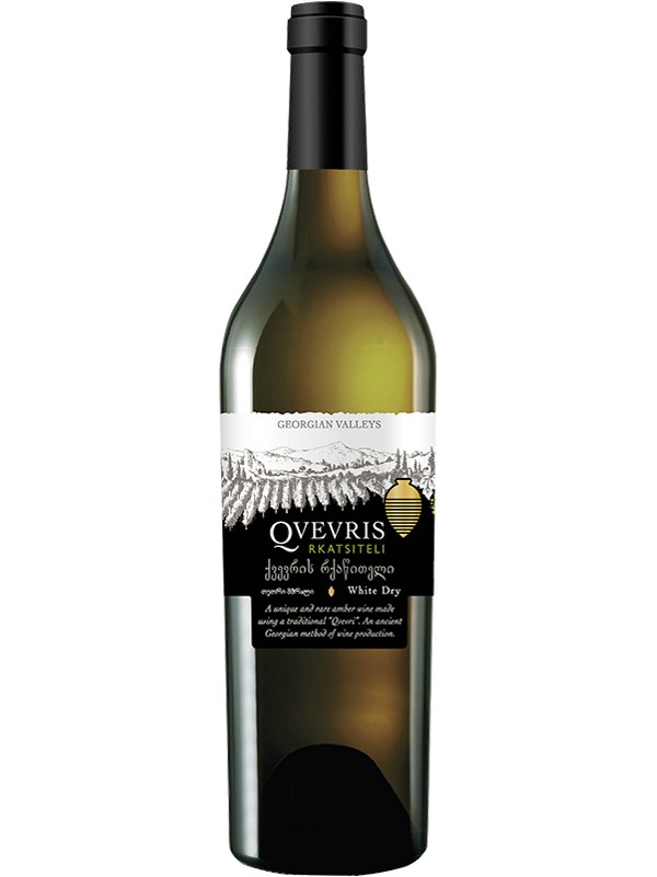 Вино Rkatsiteli Qvevri Dry Amber Georgian Valleys