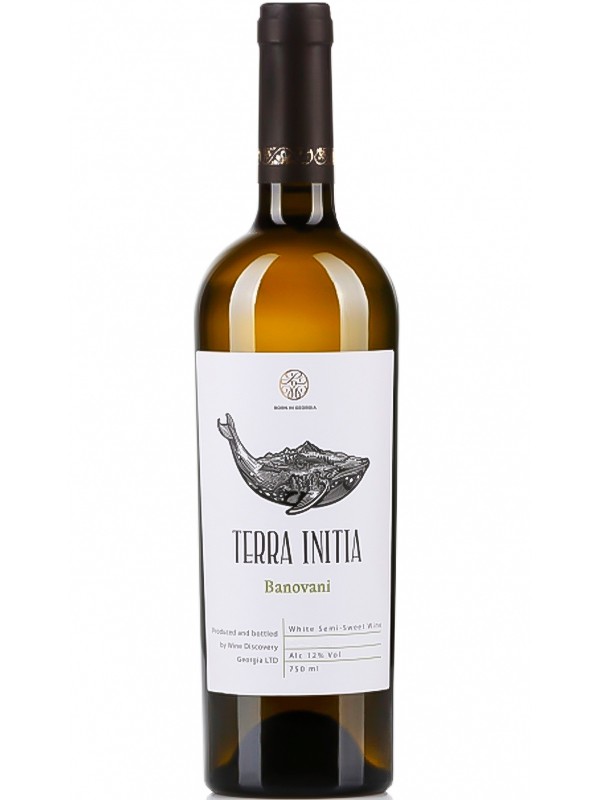Вино Terra Initia Banovani White біле напівсолодке 12%
