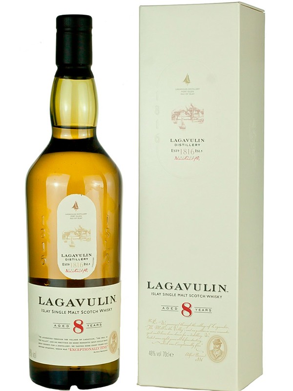 Віскі Lagavulin 8 років в коробці 48%