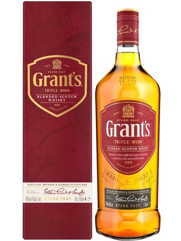 Віскі Triple Wood Grant's в коробці 40%