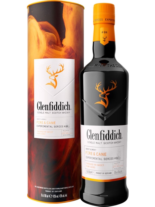 Віскі Glenfiddich Fire & Cane в тубусі 43%