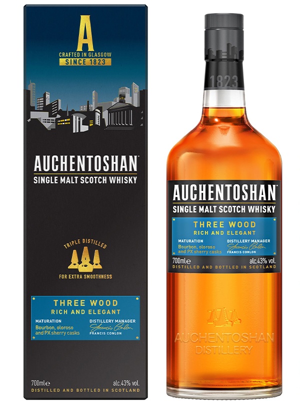 Віскі Auchentoshan "Three Wood" 8 років 43%
