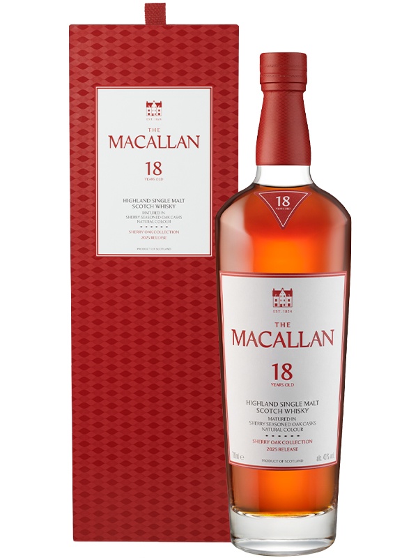 Віскі The Macallan Sherry Oak 18 років в коробці 40%
