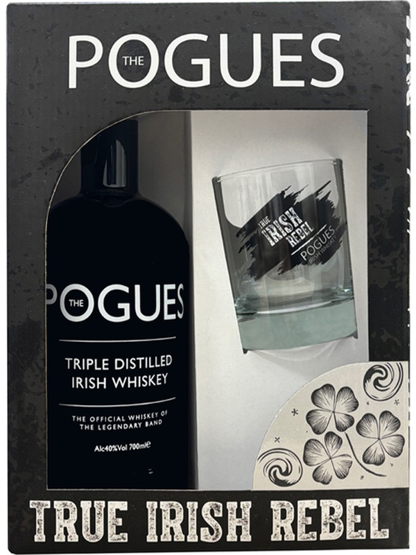 Віскі The Pogues West Cork в подарунковій коробці + склянка 40%