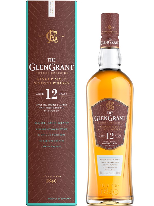 Віскі The Glen Grant 12 років в коробці 43%