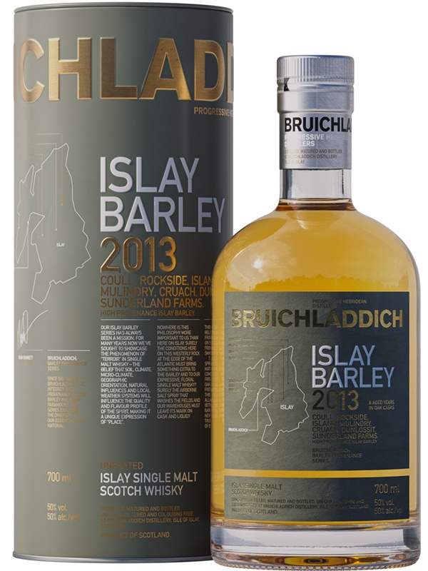 Віскі Islay Barley Bruichladdich 2013 рік в тубусі 50%