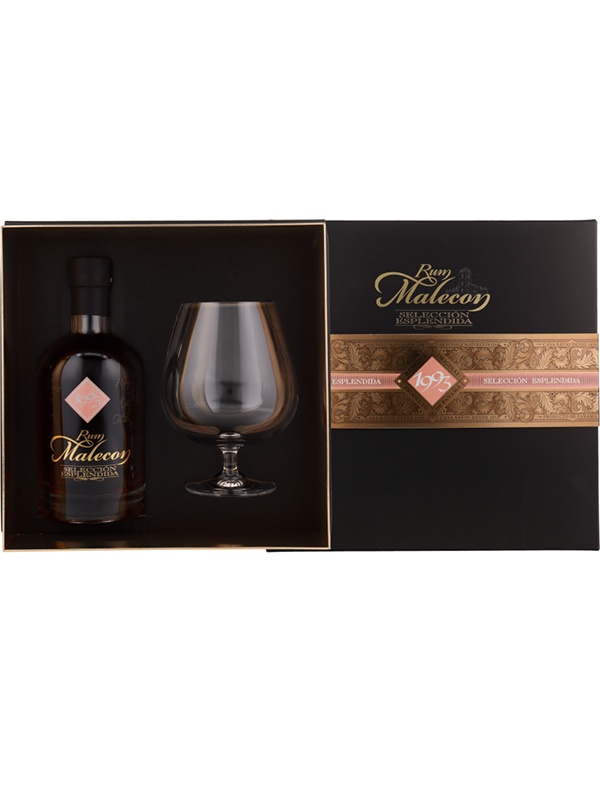 Ром Seleccion Esplendida Malecon 1993 рік в подарунковій коробці + склянка 40%