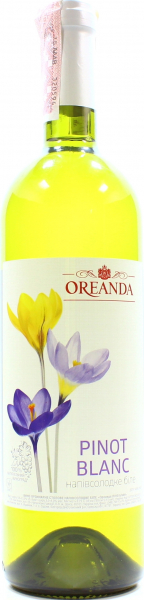 Вино Oreanda Pinot Blanc біле напівсолодке 9.5-13%