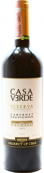 Вино Casa Verde Rezerva Cabernet Sauvignon червоне сухе 13%