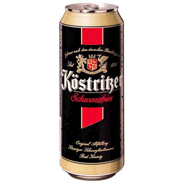 Упаковка пива Kostritzer темне фильтрованное 4.8%