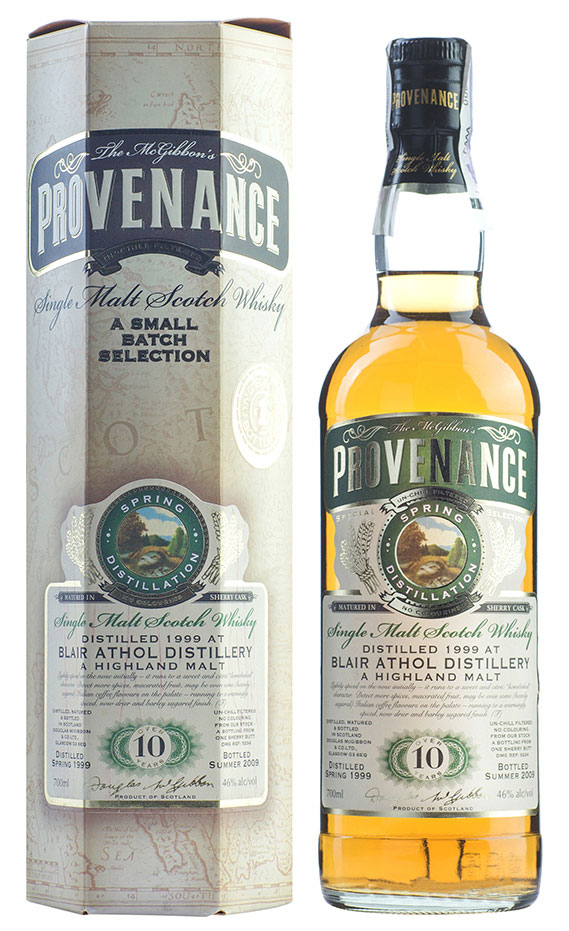 Віскі Douglas Laing Provenance Blair Athol Vintage 10 YO Sherry 46%