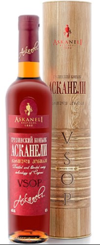 Коньяк Асканелі VSOP 7 років витримки 40% в тубусі