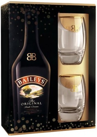 Набір лікер Baileys Original 17% з 2-ма склянками