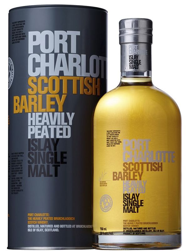 Віскі Port Charlotte Scottish Barley 50% в подарунковій упаковці