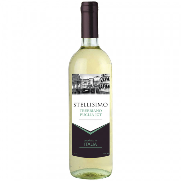 Вино Stellisimo Trebbiano Puglia IGT біле сухе 11%