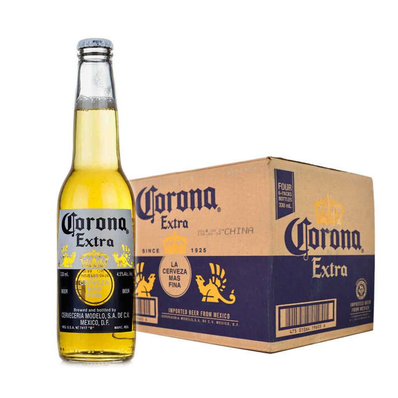 Упаковка пива Corona Extra світле фільтроване 4.2%