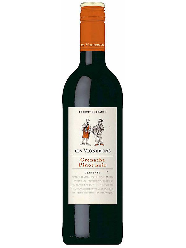 Вино Grenache Pinot Noir Les Vignerons червоне напівсухе 12.5%