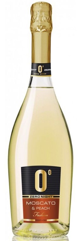 Вино безалкогольне ігристе Santero Moscato & Peach Zero Night біле солодке 0%