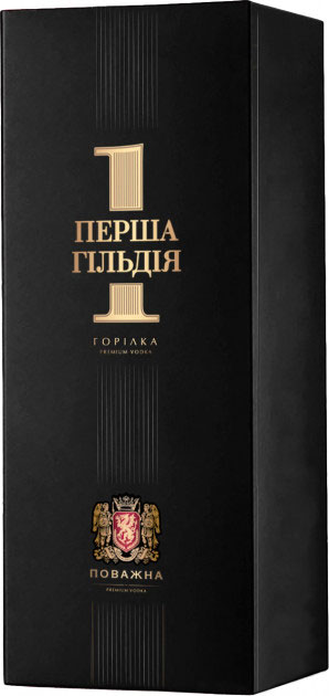Горілка Перша гільдія Поважна в коробцi 40%