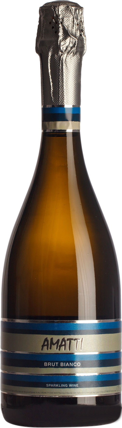 Вино ігристе Amatti Brut Bianco біле брют 10.0-13.5%