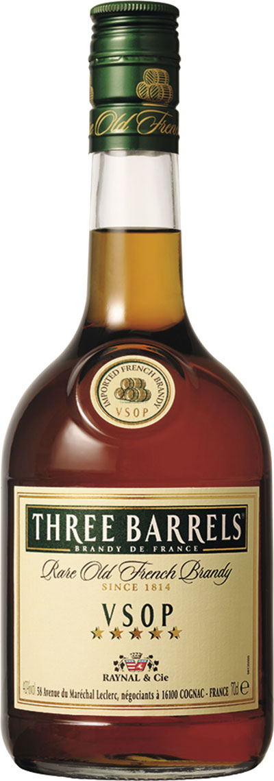 Бренді Three Barrels VSOP 38%