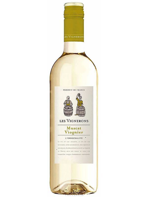 Вино Muscat Viognier Les Vignerons біле напівсухе 12.5%