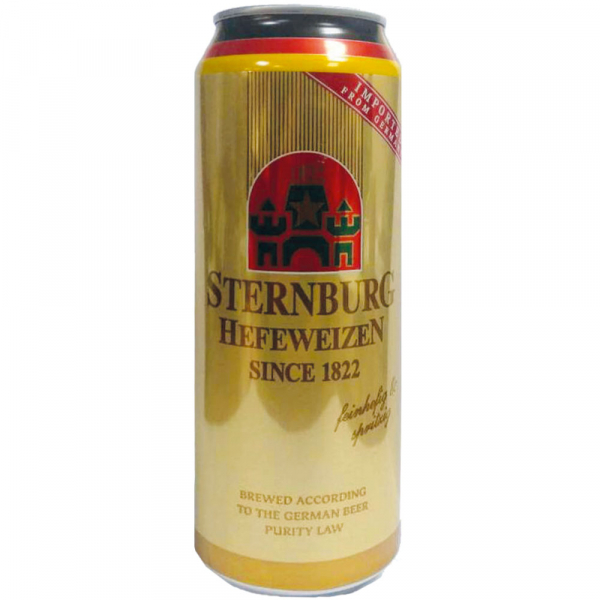 Упаковка пива Sternburg Hefeweizen світле нефильтрованное 4.8%