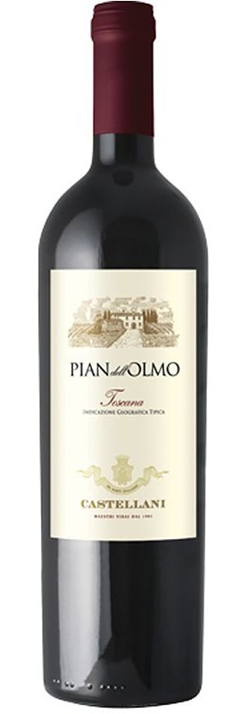 Вино «Pian dell Olmo» Toscana Castellani червоне сухе 12.5%