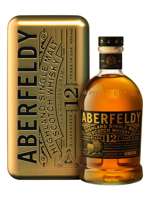 Віскі Aberfeldy 12 років 40% в металевій коробці