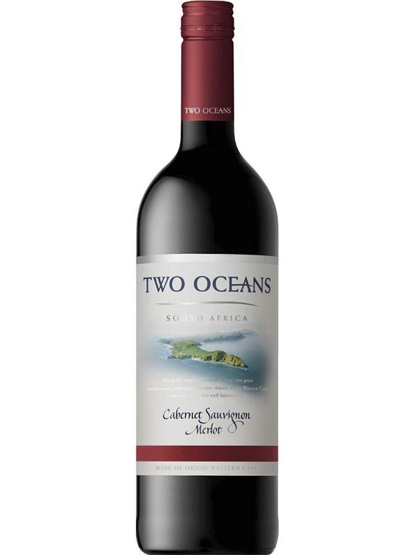 Вино Cabernet Sauvignon - Merlot Two Oceans червоне напівсухе 13.5%