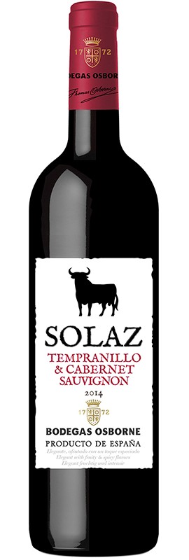 Вино Tempranillo — Cabernet Sauvignon Osborne Solaz червоне сухе 13.5%