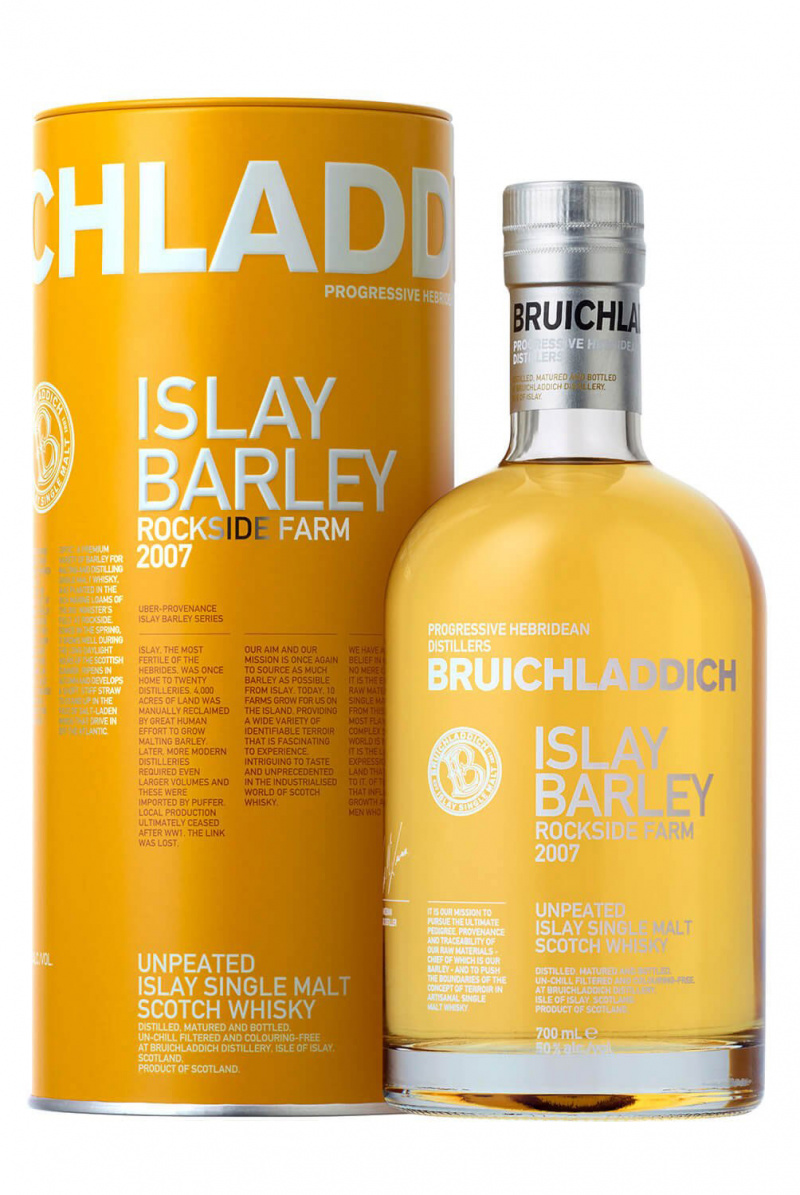 Віскі Bruichladdich Islay Barley 2007 7 років витримки 50% в подарунковій упаковці