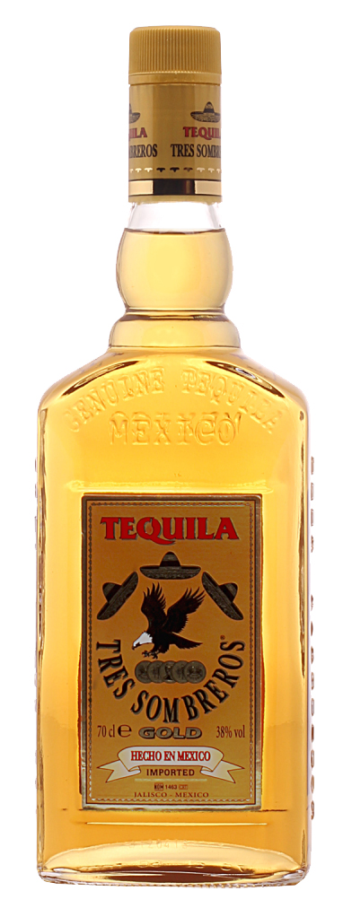 Текіла Tres Sombreros Gold