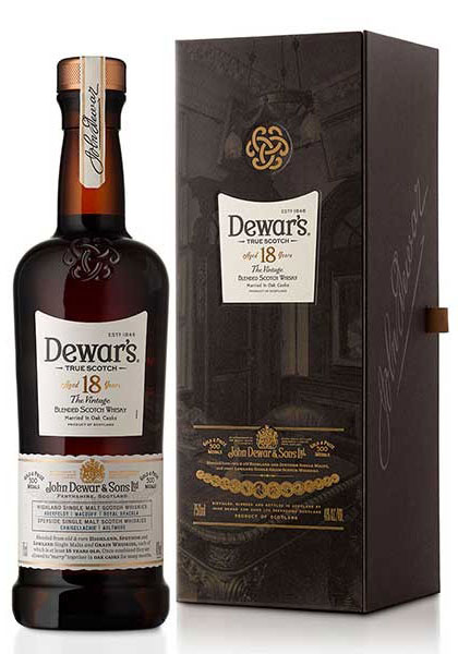 Віскі Dewar's Founder Reserve 18 років витримки 40% в подарунковій упаковці