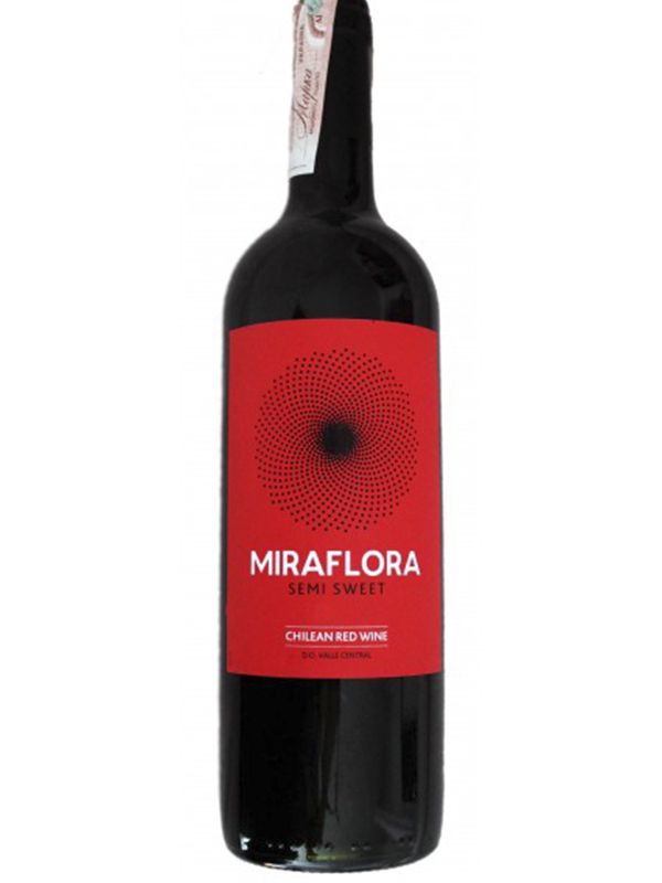 Вино Miraflora Santa Carolina червоне напівсолодке 11.5%