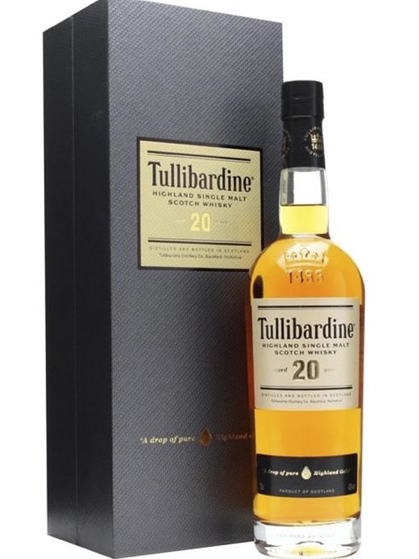 Віскі Tullibardine 20 років витримки 43%