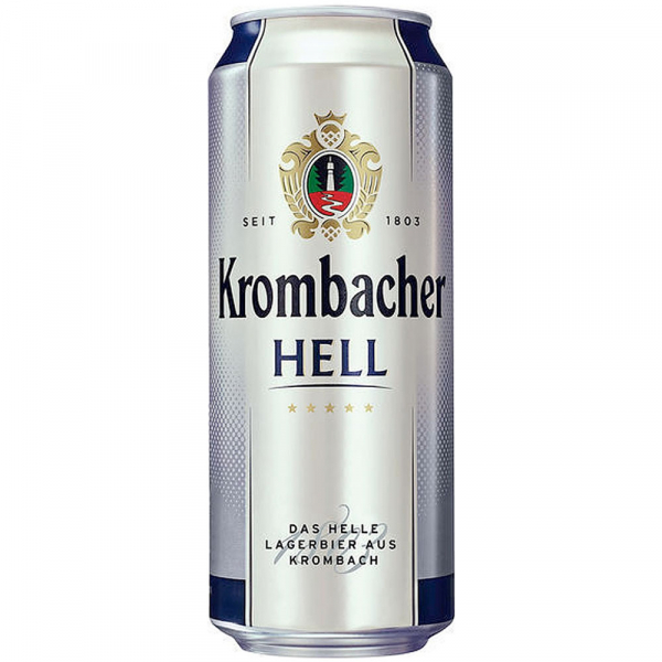 Упаковка пива Krombacher Hell світле фильтрованное 5%