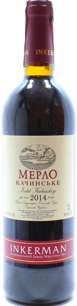 Вино Inkerman Мерло Качинський червоне сухе 10-12%