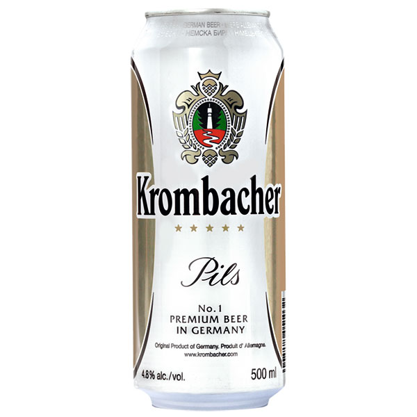 Упаковка пива Krombacher світле фильтрованное 4.8% x 24 банки