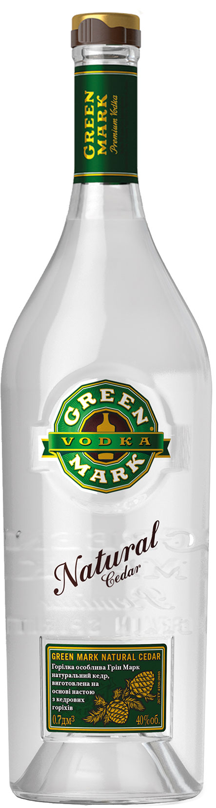 Горілка Green Mark Натуральний кедр 40%