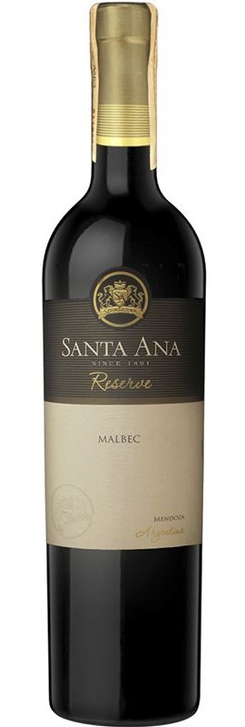 Вино Malbec Reserve Santa Ana червоне сухе