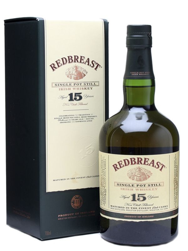Віскі Redbreast 15 років витримки 46% в подарунковій упаковці